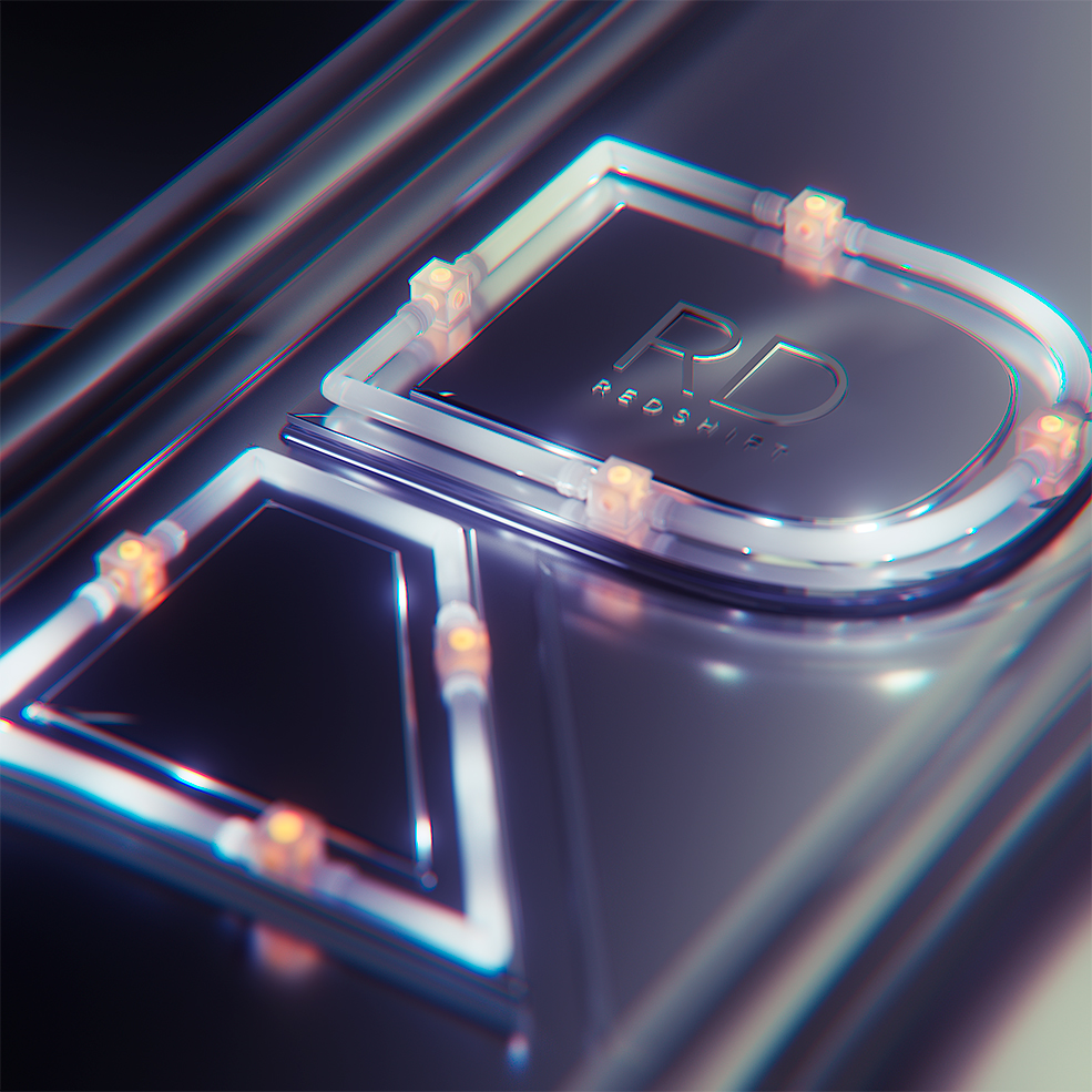 灯管创意字母C4D工程BRD Abstract Visualisation