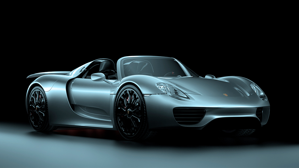 保时捷超跑汽车模型automotive visualization