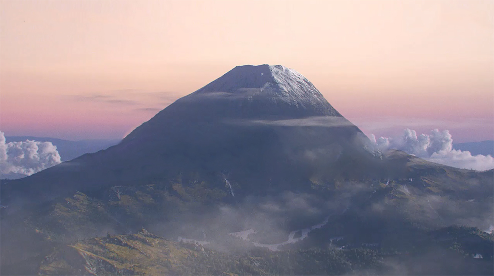 火山雪山模型Realistic landscape Daniel Danielsson