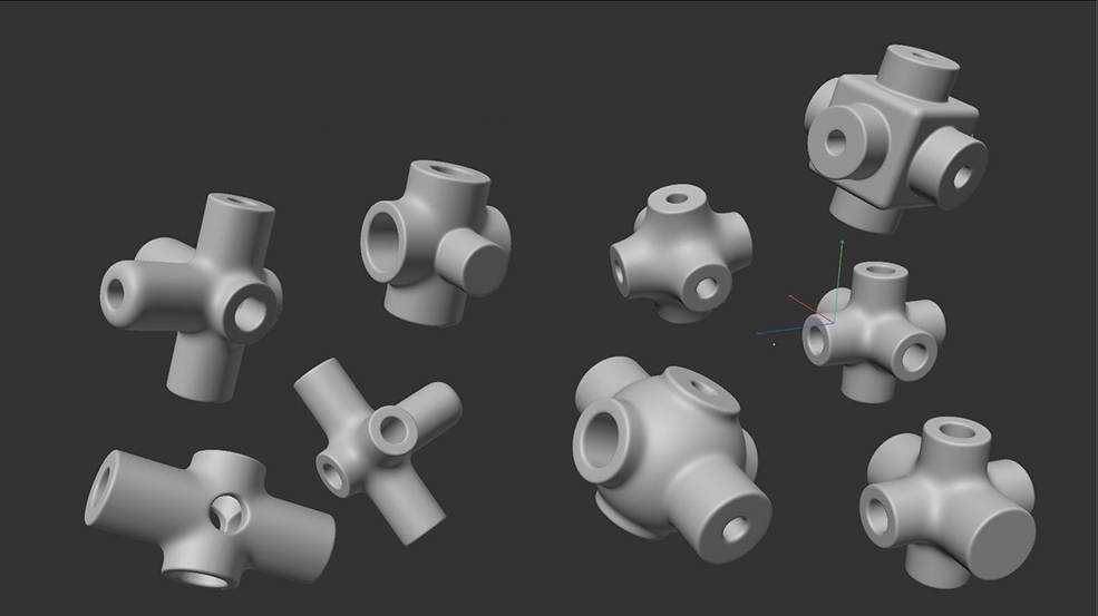 9个六通管头模型 - C4D之家 - freeeee.jpg