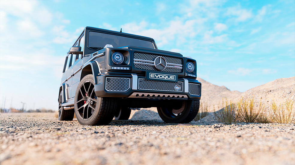奔驰大G越野车渲染模型Scene example 05 of automotive visualization - C4D之家 - 1.jpg
