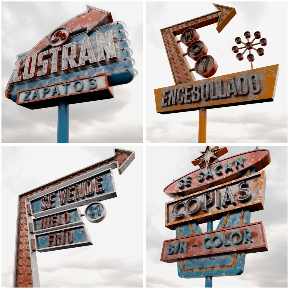 C4D+OC霓虹灯广告牌教程 Domestika – Designing 3D neon signs with Cinema 4D and Octane - C4D之家 - photo-collage-1791449255538.jpg