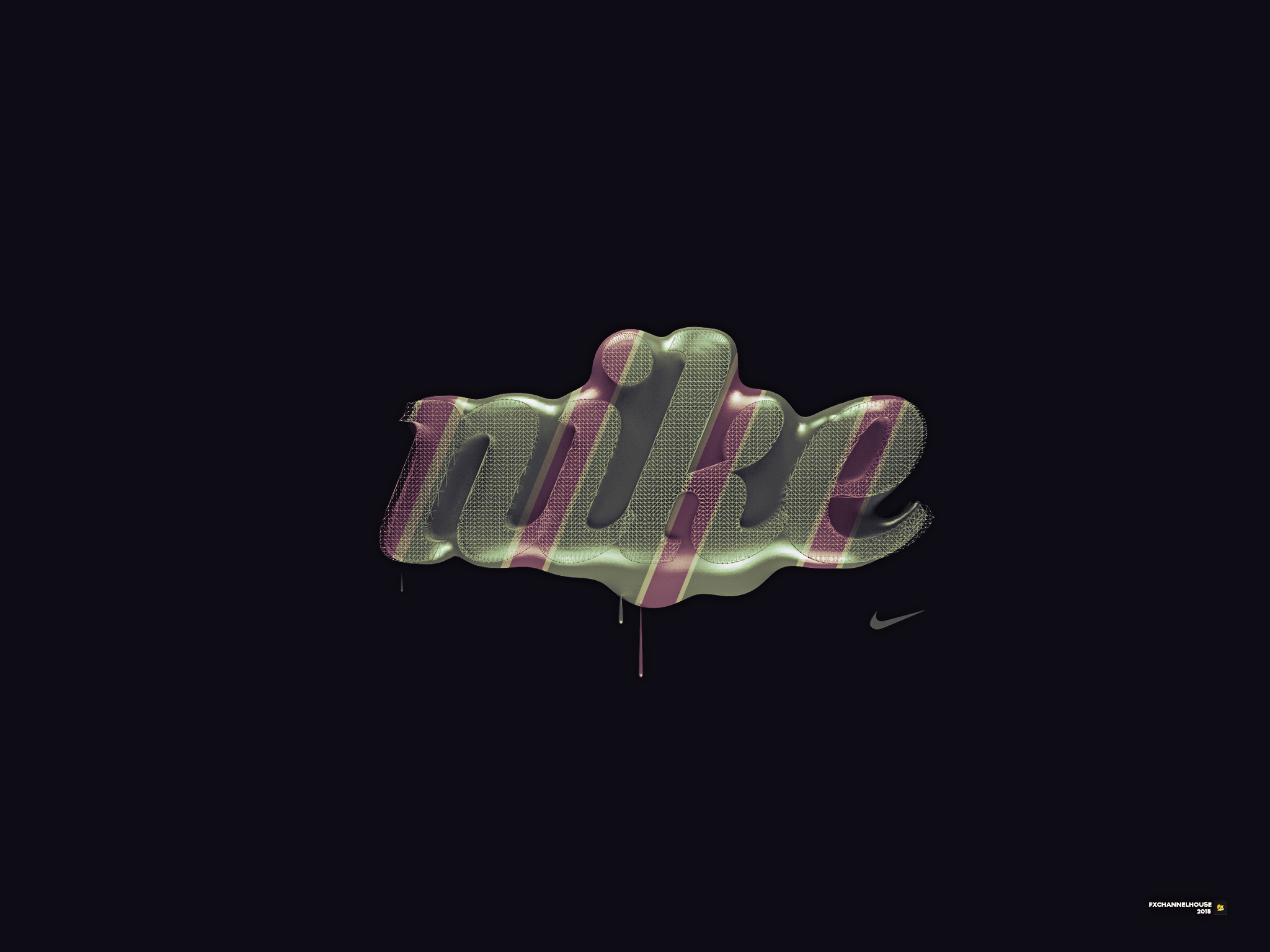 C4D为NIKE设计的海报文字 nike behance wallpaper - C4D之家 - wallpaper-ipad-2.png
