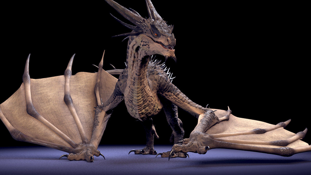 高精魔幻动物：魔龙3D模型 Dragon Rig for Maya - C4D之家 - dragon_rig_free_Truing_Chau.jpg