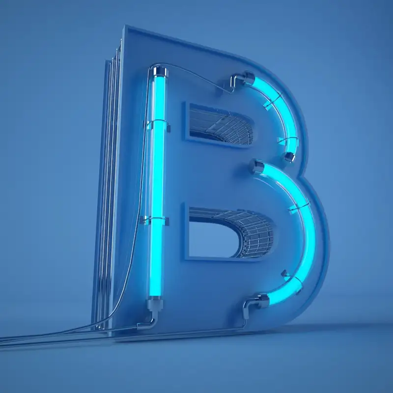 C4D 26个英文字母霓虹灯文字模型预设 Meedfs alphabets V1.2 - C4D之家 - 93499427131559.56360326b402f.jpg