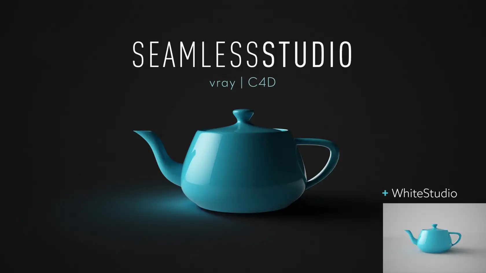 C4D VRAY产品环境 无缝地面环境场景 Seamless Studio Setup vrayforC4D