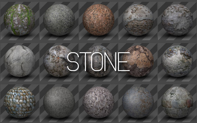 53个C4D石头材质球合集 Stone Textures for Cinema 4D - C4D之家 - stone-1.jpg