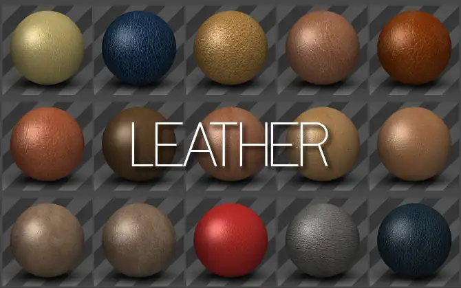 32个C4D皮革纹理材质球合集 Leather Textures for Cinema 4D - C4D之家 - leather-1.jpg