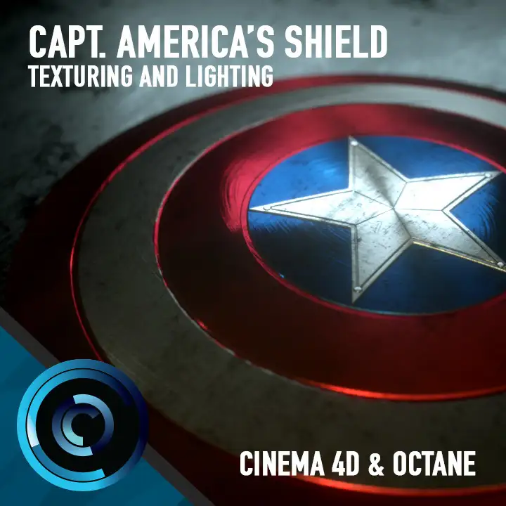 《美国队长》盾牌C4D模型 Films Captain America Shield