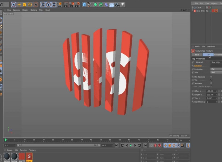 C4D样条切割MG动画插件 lice it Up
