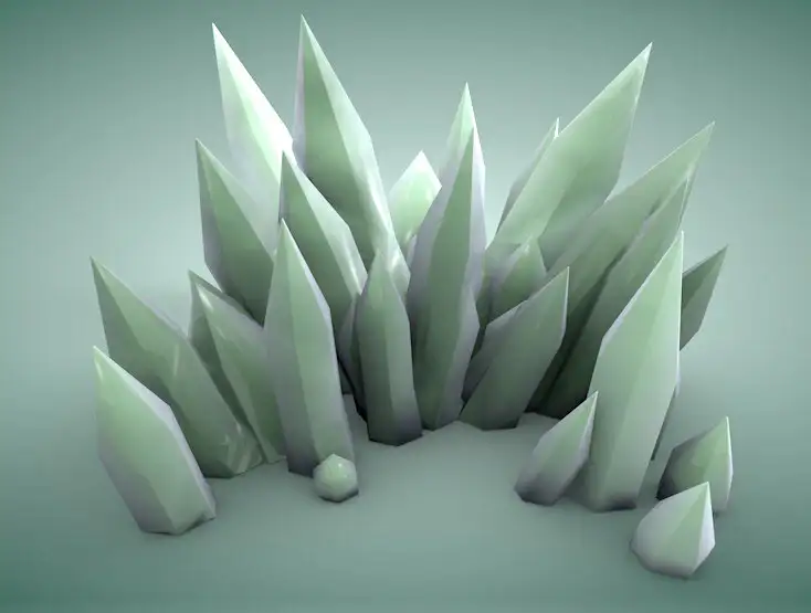 晶体C4D模型 Crystals