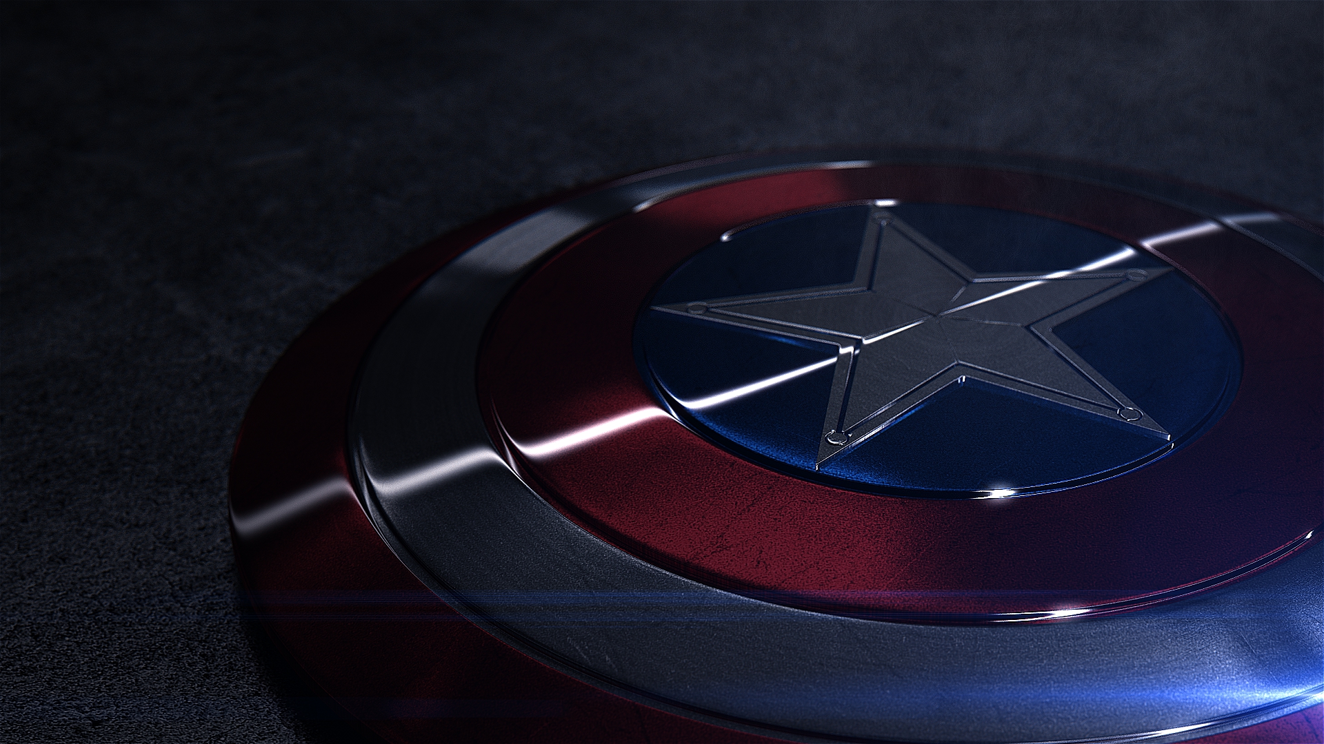 高精度模型及材质——美国队长盾牌 - C4D之家 - 美国队长盾牌（后期合成）.jpg