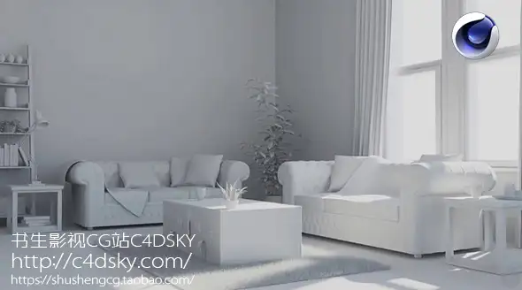 C4D教程：照片写实室内设计建模渲染培训教程Modeling for Photorealistic Interiors