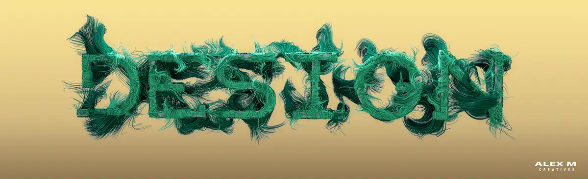 C4D渲染的漂亮文字作品 3D Typography - C4D之家 - 9aff9a32382805.567f449409ebd.jpg