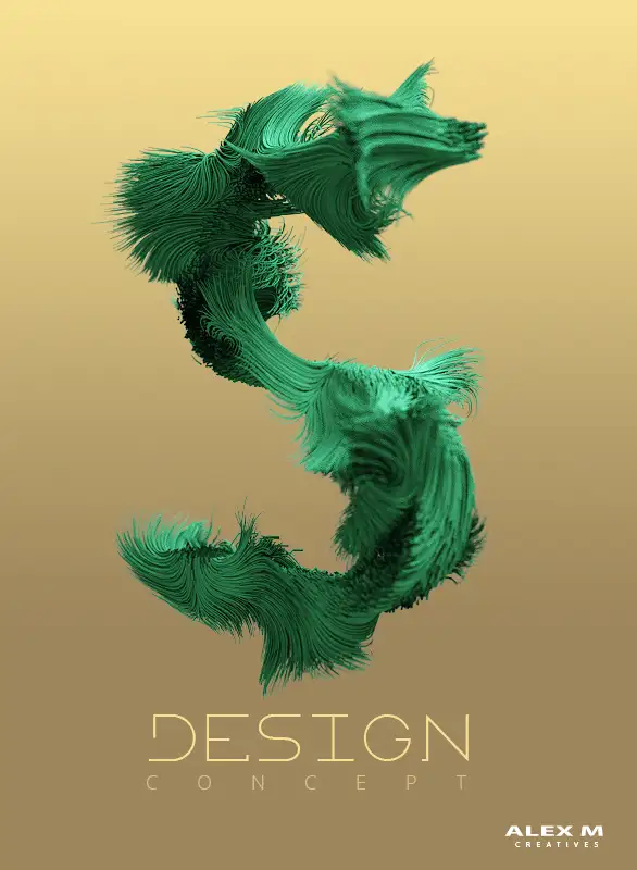 C4D渲染的漂亮文字作品 3D Typography - C4D之家 - 360cde32382805.567f449411bda.jpg