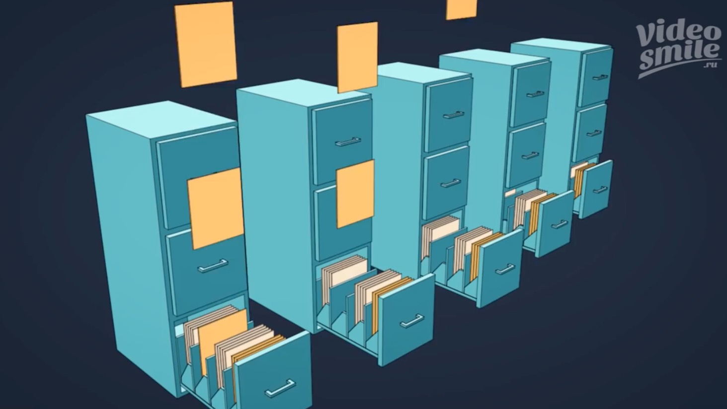C4D 文件柜摇摆动画教程 File cabinet animation