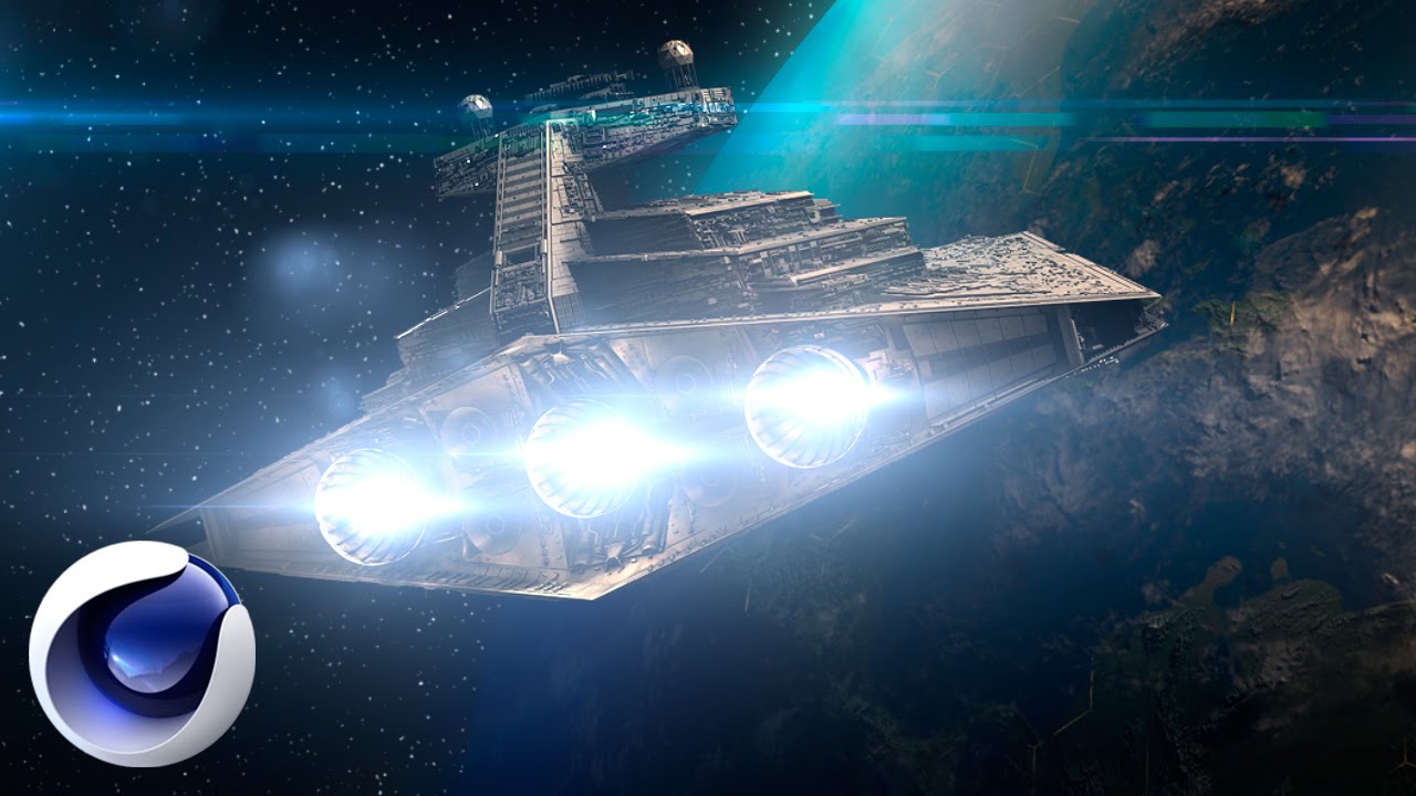 C4D《星球大战》太空飞船、地球工程文件 Star Wars Project - C4D之家 - maxresdefault.jpg