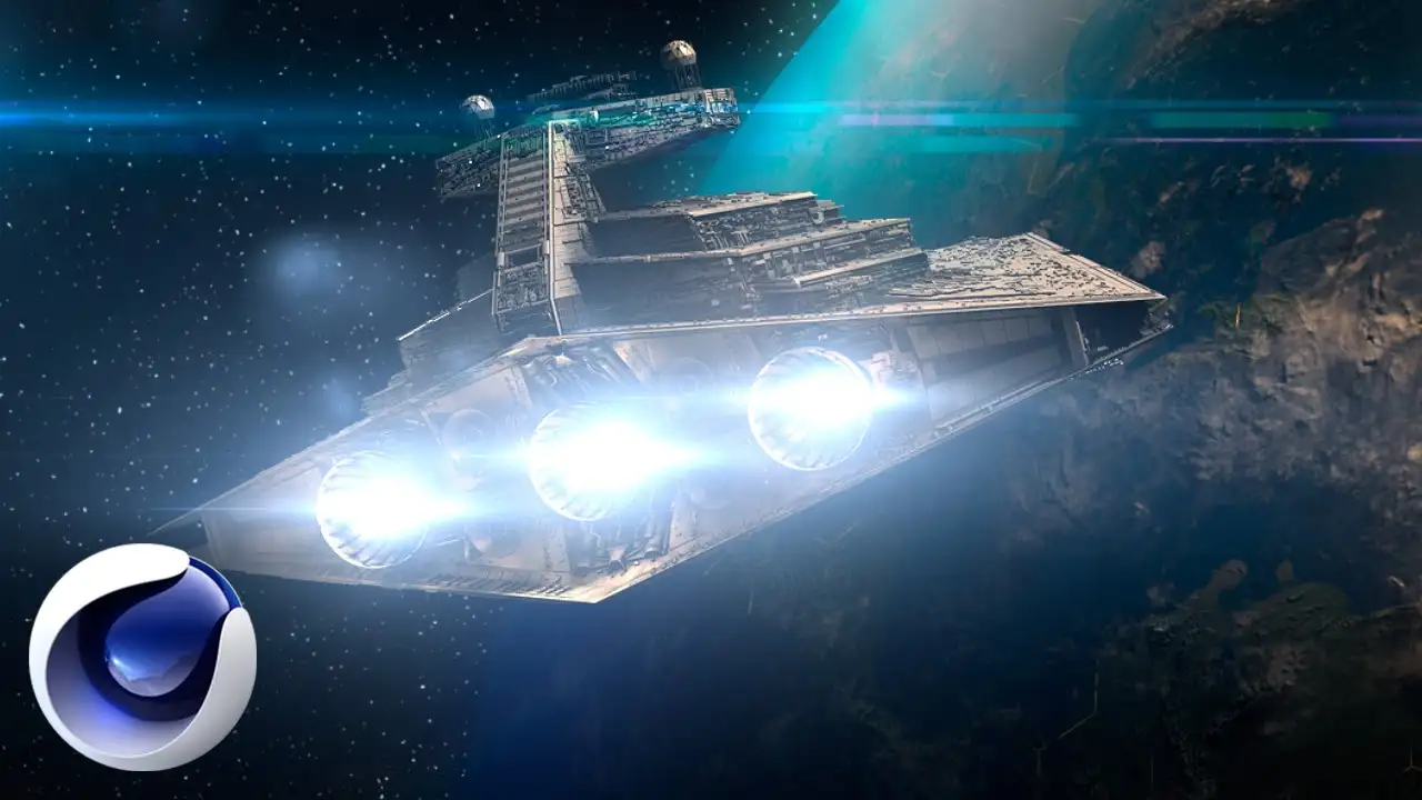C4D《星球大战》太空飞船、地球工程文件 Star Wars Project - C4D之家 - maxresdefault.jpg