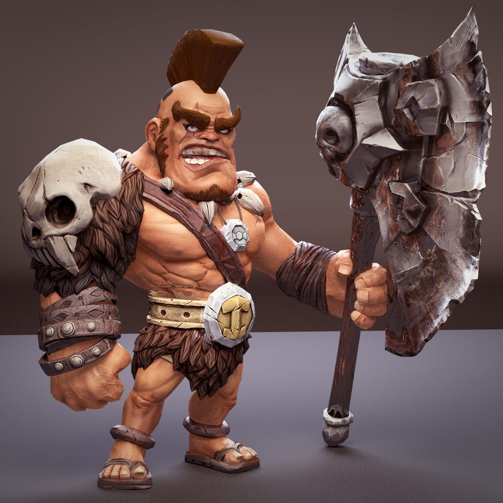 野蛮人柯南游戏形象MAYA模型 Conan Character Rig