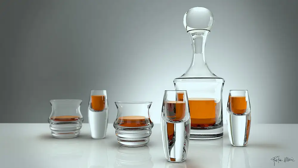 C4D渲染的一组非常真实的玻璃制品 - C4D之家 - 03_Glass_Triplet_3D.jpg