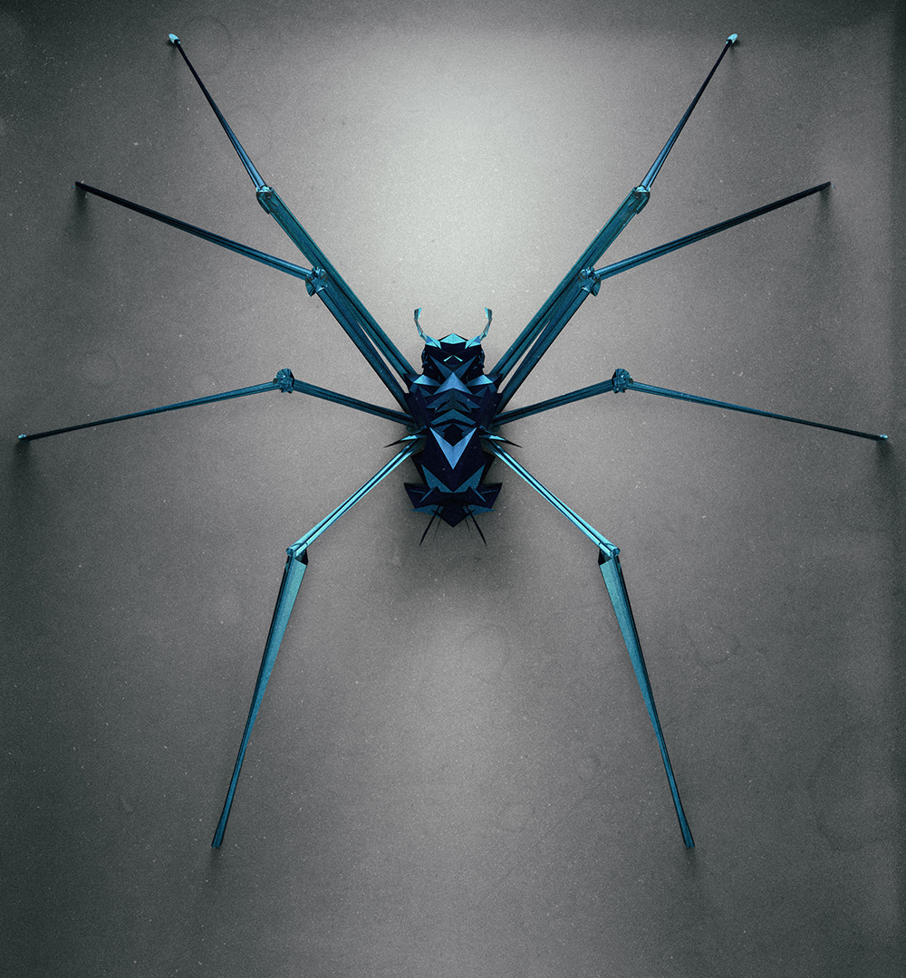 C4D创意几何多边形昆虫作品 - C4D之家 - insect-3.jpg
