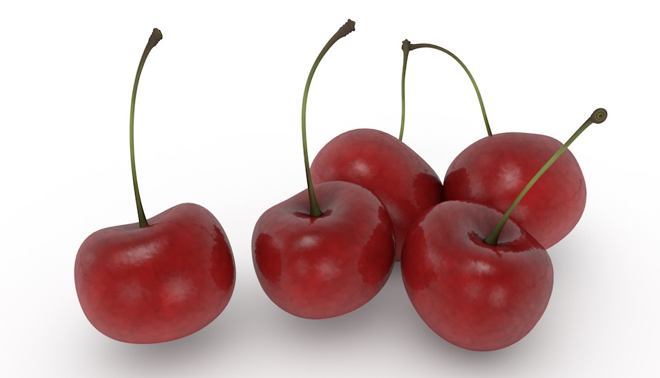樱桃C4D模型 Cherries Model
