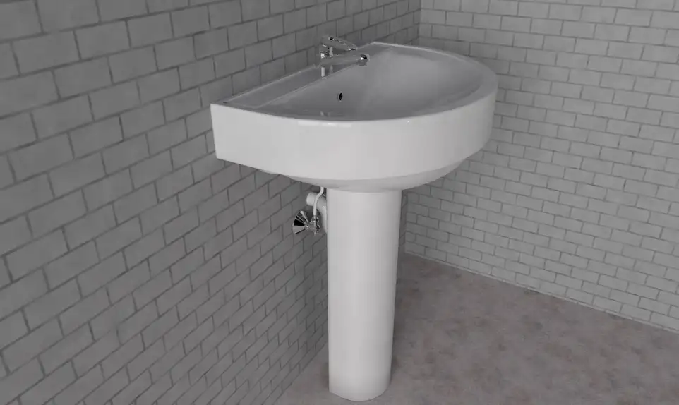 卫生间洗手池C4D模型 TOILET Hand sink