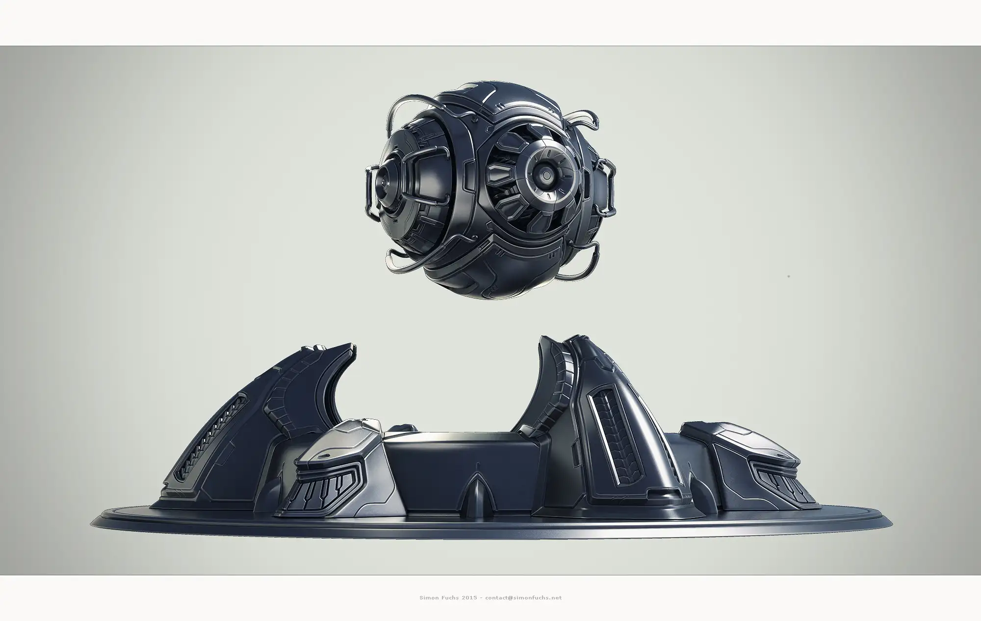 一组科幻机械模型渲染欣赏 - C4D之家 - finalrender_01.jpg