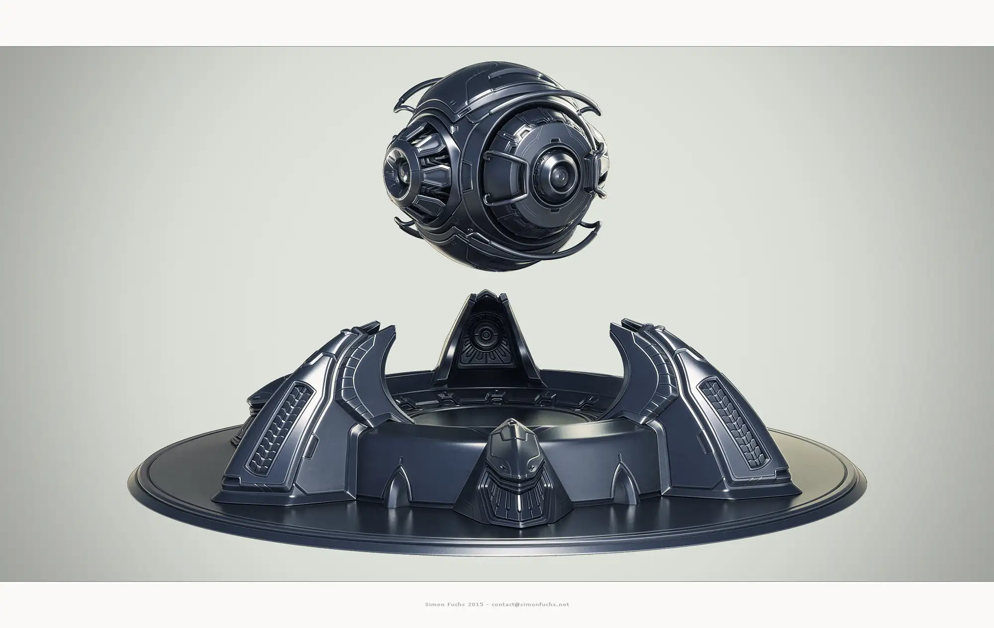 一组科幻机械模型渲染欣赏 - C4D之家 - Finalrender_03.jpg
