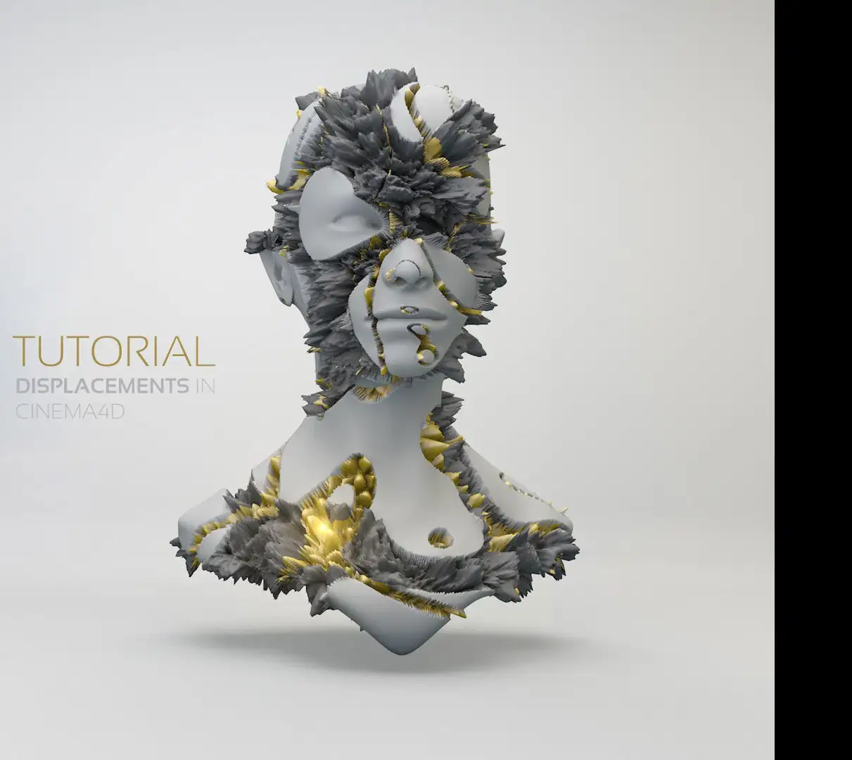 C4D置换噪波贴图教程(含工程) Cinema 4D – Creating Displacement Maps Tutorial