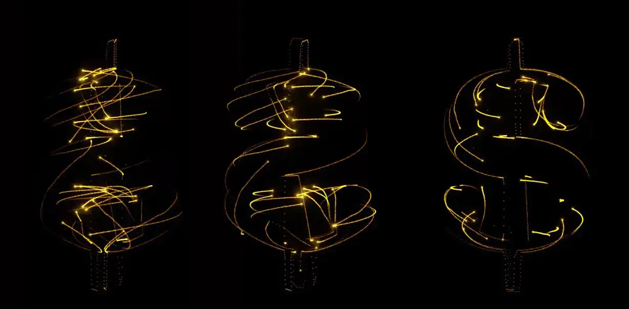 C4D+AE制作流线钱币符号动画教程