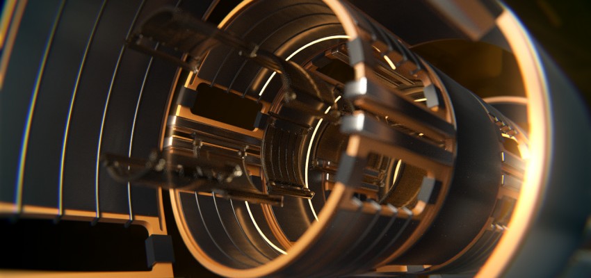 CINEMA 4D制作的科幻枪管作品欣赏