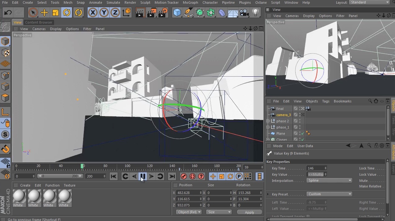 C4D摄像机轨迹教程（含Xpresso_Camera_Setup_Base）