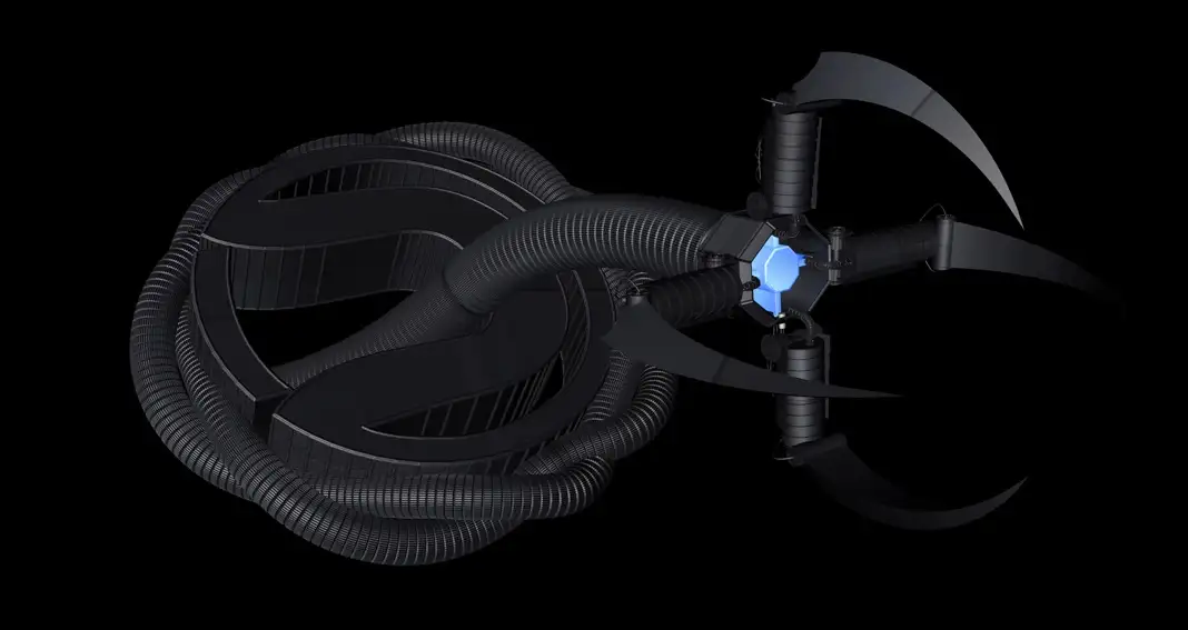 科幻武器：冲击爪C4D模型 Impact Claw Style Setup