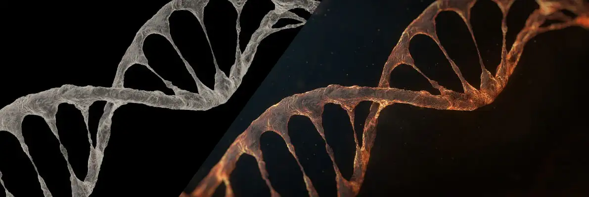 C4D+AE制作燃烧的熔岩DNA螺旋教程