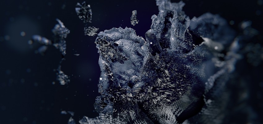 C4D利用布料制作漂亮的破碎效果教程 - C4D之家 - abstract_reflection-850x400.jpg