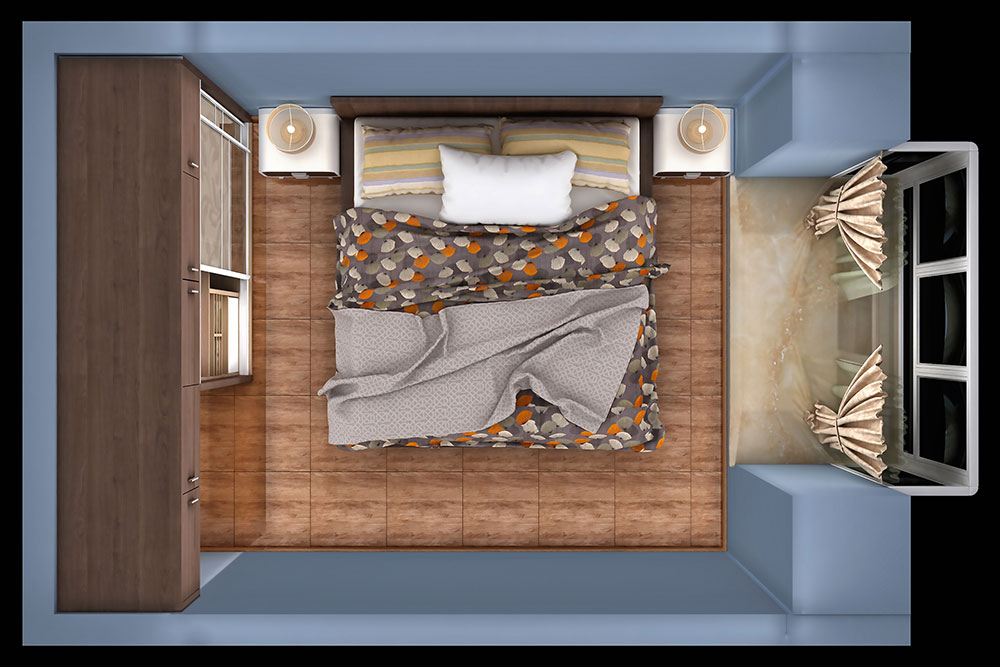 卧室场景C4D vray渲染模型 Bedroom - C4D之家 - home-2.jpg