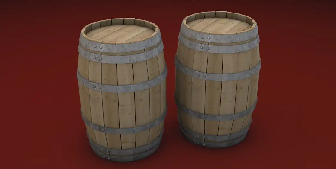 木桶C4D模型 Casks 3d model