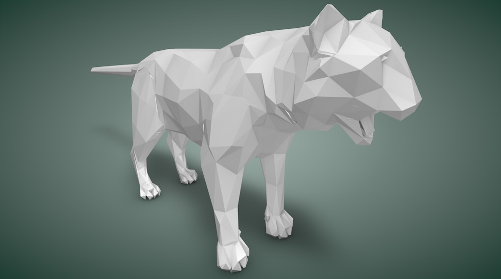 低面多边形老虎C4D模型 tiger 3d model - C4D之家 - cinema4d_ 2016-08-04 00.22.19.jpg
