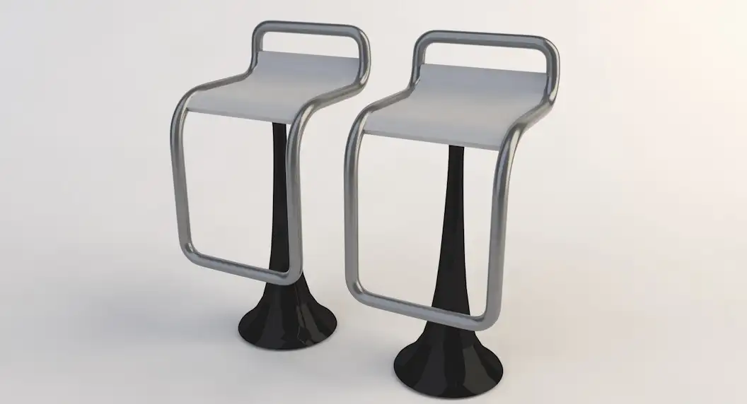 高脚椅/吧椅C4D模型 Bar chair