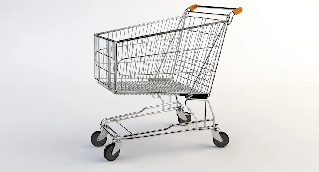 超市购物车C4D模型 Supermarket Shopping Cart