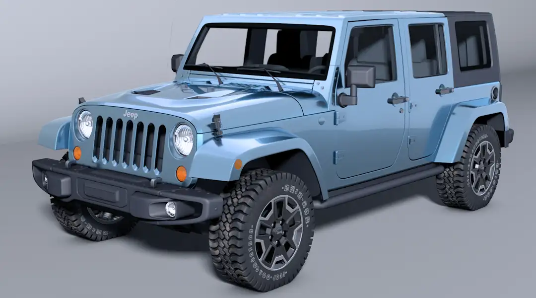 JEEP牧马人渲染