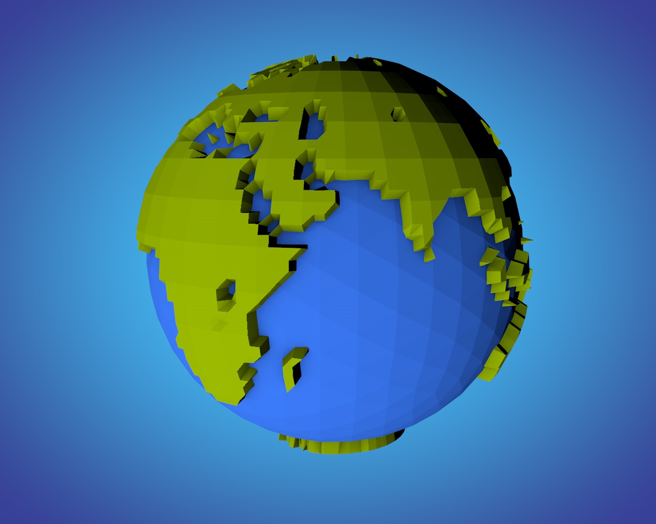 多边形地球 - C4D之家 - 2.jpg