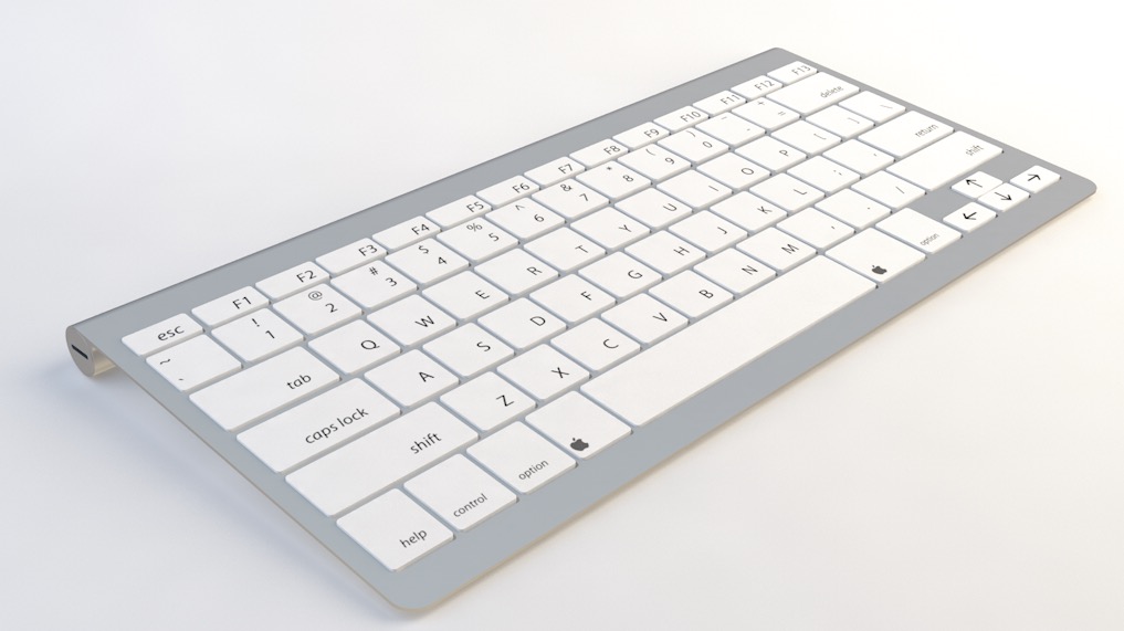 苹果键盘C4D模型 keyboard pro