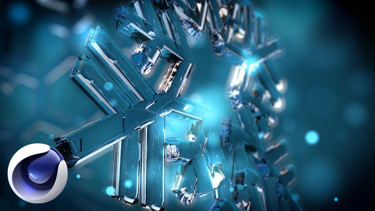 C4D+AE制作圣诞节雪花模型教程（含工程文件）Christmas snowflakes