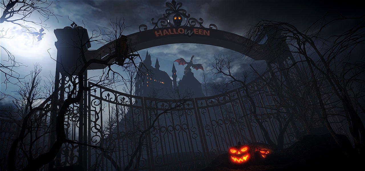 魔龙城堡 黑暗城堡C4D模型 Halloween project