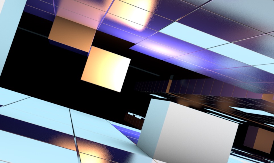 C4D新闻电视频道简单方块动画工程文件