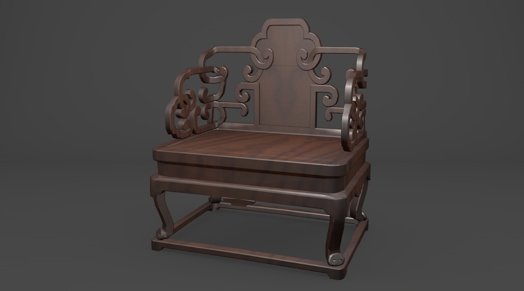 中式仿古家具：花卉纹扶手椅C4D模型 Chinese furniture chair - C4D之家 - cinema4d_ 2016-08-15 16.11.13.jpg