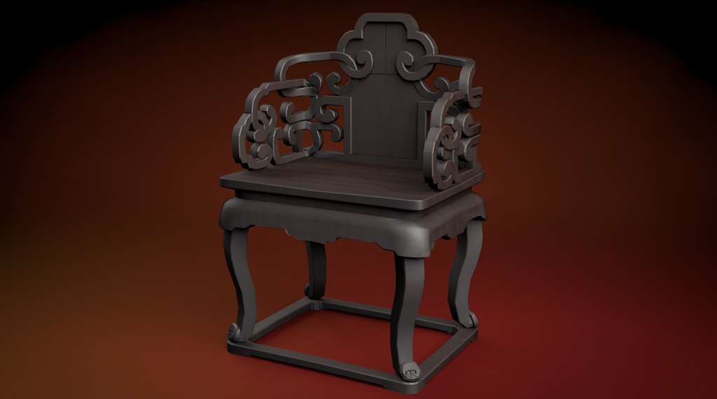 中式仿古家具：鱼水纹扶手椅C4D模型 - C4D之家 - cinema4d_ 2016-08-15 17.00.38.jpg