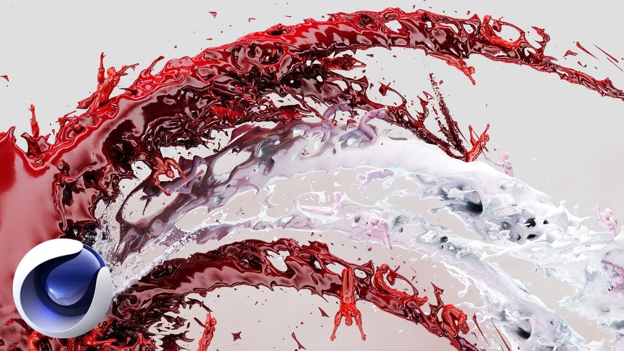 Cinema 4D+RealFlow制作飞溅流体特效教程（包含工程文件）